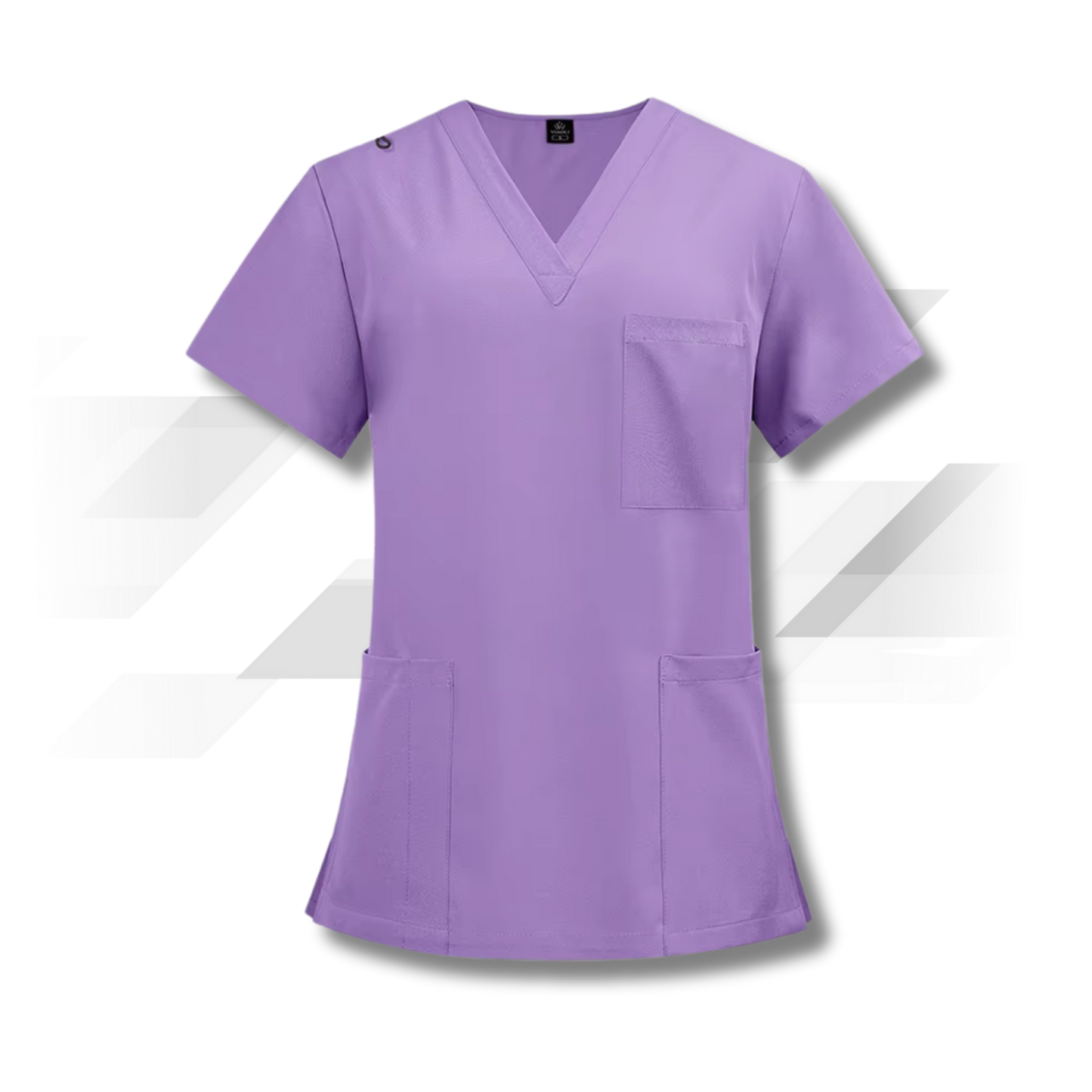Daisy Lavender Lavender V-Neck Scrub Top