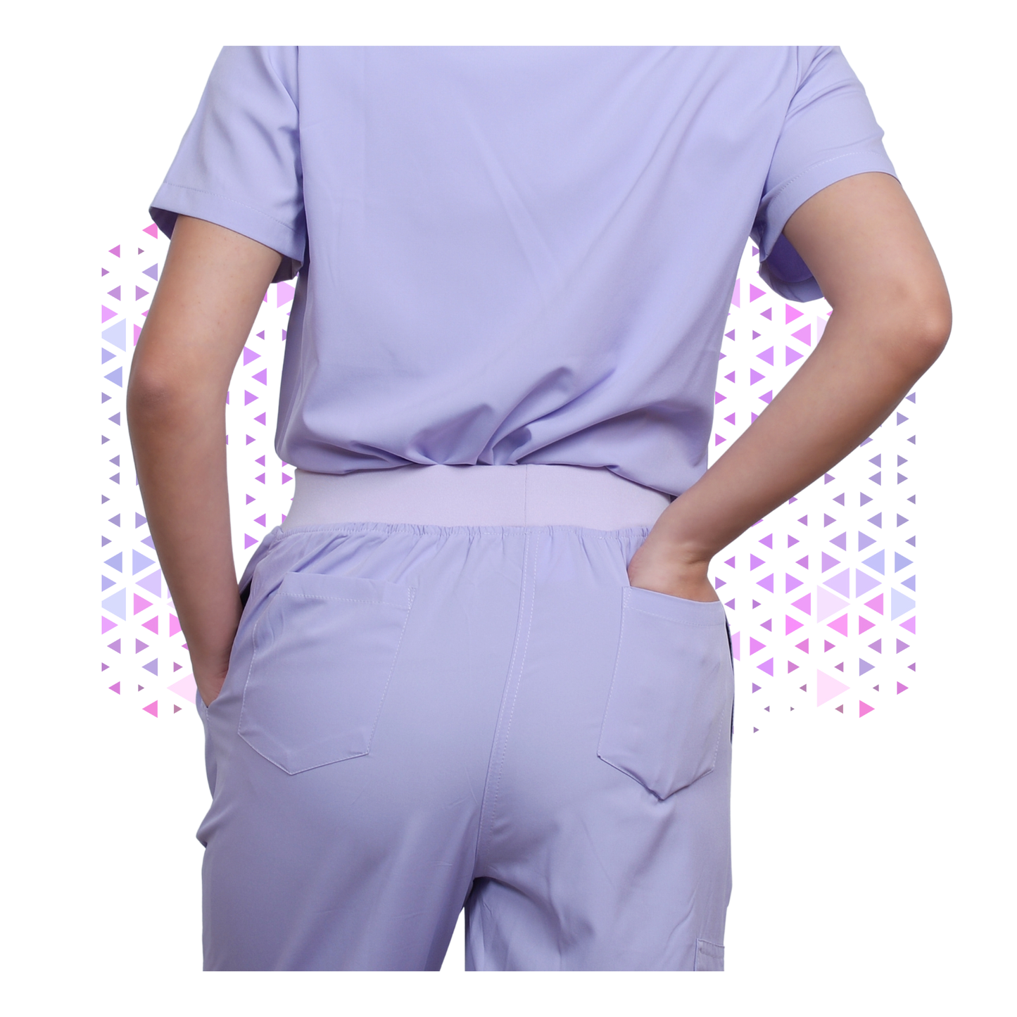 Daisy Lilac Stretch Scrub - Full Suit
