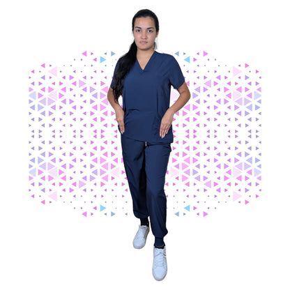 Daisy Navy Stretch Scrub - Full Suit