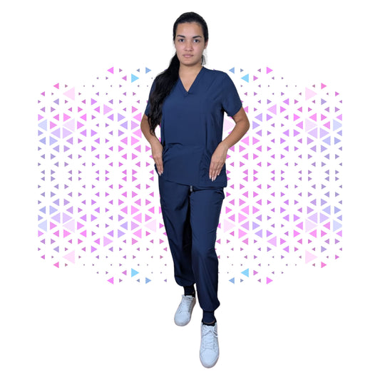 Daisy Navy Stretch Scrub - Full Suit